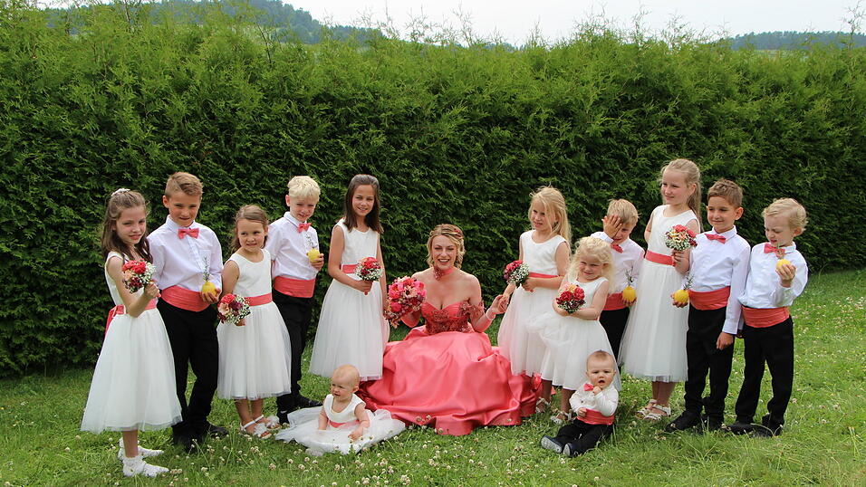 So sah die Pfingstbraut am Dienstag aus.