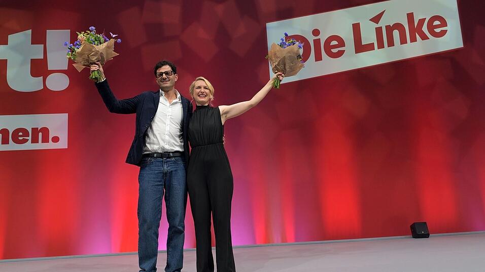 Luigi Pantisano steht gemeinsam mit Ines Schwerdtner an der Spitze der Linken. Luigi Pantisano steht gemeinsam mit Ines Schwerdtner an der Spitze der Linken.