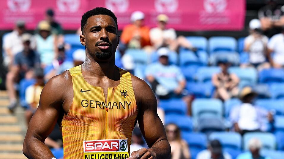 Leo Neugebauer verteidigte seine Führung im Zehnkampf. Leo Neugebauer verteidigte seine Führung im Zehnkampf.