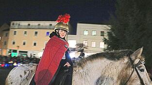 Hoch zu Ross: Johannes Penzkofer als Sankt Martin.
