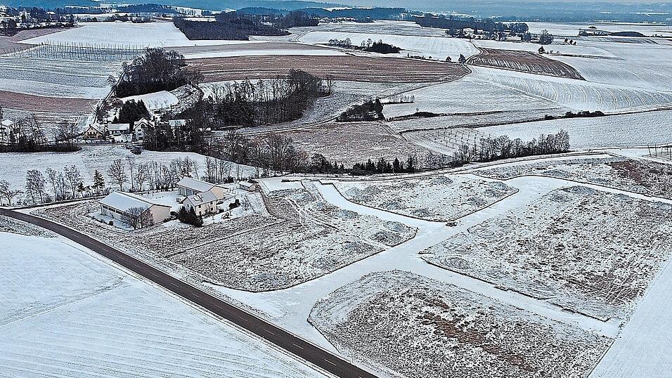 Das Gewerbegebiet Dobelfeld in Sixthaselbach.