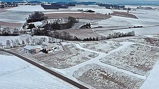 Das Gewerbegebiet Dobelfeld in Sixthaselbach.