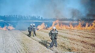Schon l&auml;nger zur&uuml;ckliegt dieser Einsatz der Freiwilligen Feuerwehr Pfatter. Die aktuelle Hitze birgt jedenfalls gro&szlig;e Gefahr.