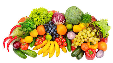 Für die Augengesundheit sollten viel buntes Obst und Gemüse auf dem Speiseplan stehen.