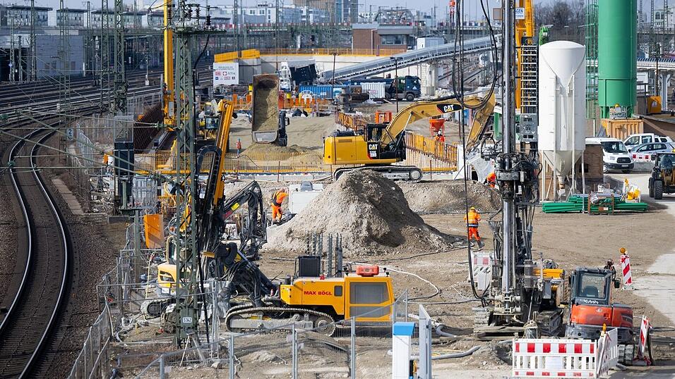 21 Kilometer Tunnel werden f&uuml;r die zweite S-Bahn-Stammstrecke durch den M&uuml;nchner Untergrund getrieben. (Archivbild)