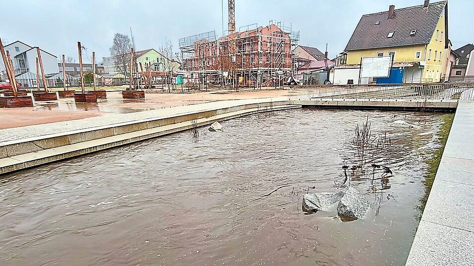 Die Kalte Pastritz führte am Montag beträchtlich mehr Wasser als üblich. Die Kalte Pastritz führte am Montag beträchtlich mehr Wasser als üblich.