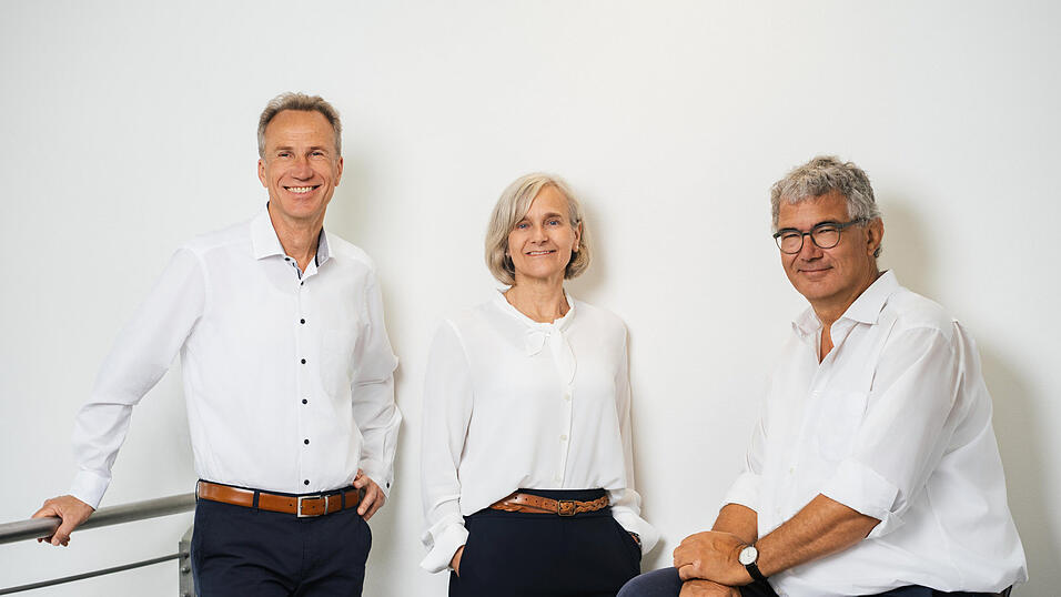Die ausscheidenden Vorstandsmitglieder: Christian Simmet, Christa Simmet und Rudolf Simmet. (v.l.n.r.)