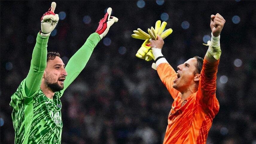 Helden des Halbfinals: Gianluigi Donnarumma (l.) und Yann Sommer ebneten ihren Vereinen Paris Saint-Germain und Inter Mailand den Weg ins Königsklassen-Endspiel. An diesem Samstag treffen die beiden Torhüter, denen für ihre jüngsten Darbietungen weltweit gehuldigt wird, in München aufeinander.