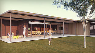 Viel Licht im Inneren, viel Schatten draußen: Das neue Haus für Kinder St. Michael in Aufhausen, wie es sich die Planer vorstellen. Viel Licht im Inneren, viel Schatten draußen: Das neue Haus für Kinder St. Michael in Aufhausen, wie es sich die Planer vorstellen.