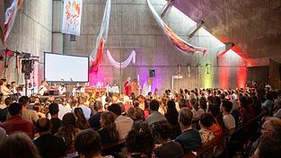 Die jungen Gl&auml;ubigen kamen in der Westm&uuml;nsterkirche am Weinweg zusammen.