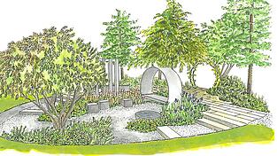 So soll der Beitrag von Gartenbau Bucher aus Chammünster bei der Landesgartenschau aussehen.