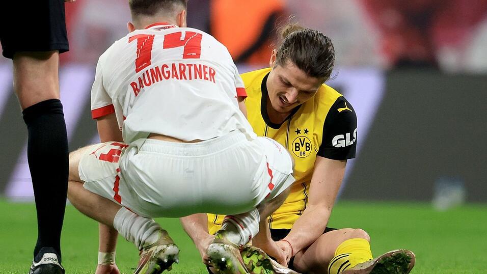 Marcel Sabitzer (r.) musste verletzt raus.