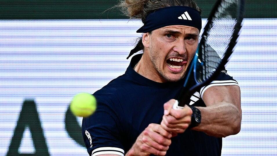 Volle Konzentration: Alexander Zverev. Volle Konzentration: Alexander Zverev.