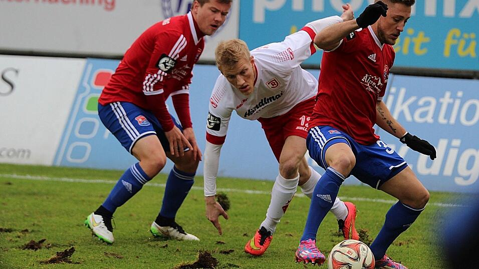Trotz 2:0-F&uuml;hrung verlor der SSV Jahn bei der SpVgg Unterhaching. (Foto: Fabian Ro&szlig;mann)