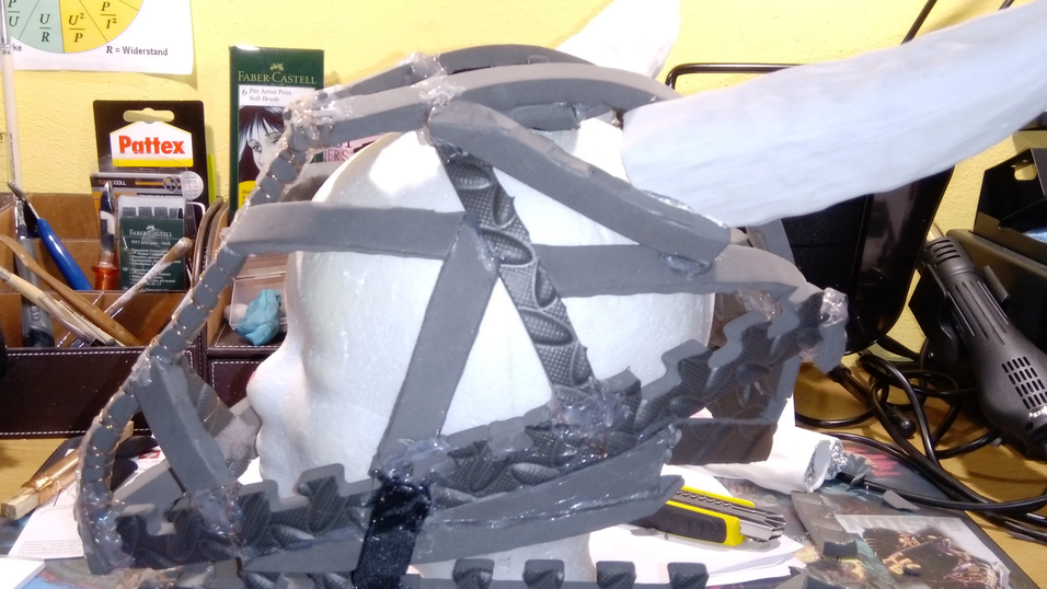 So sieht der Kopf zuerst aus ...