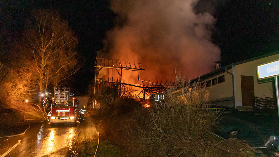 Mehrere Rinder sind bei einem Brand auf einem Bauernhof im Landkreis Deggendorf ums Leben gekommen.