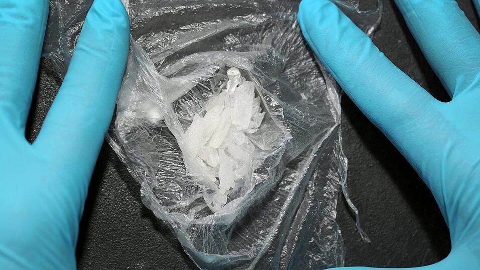 Ein Drogenfund von etwa fünf Gramm Crystal Meth.