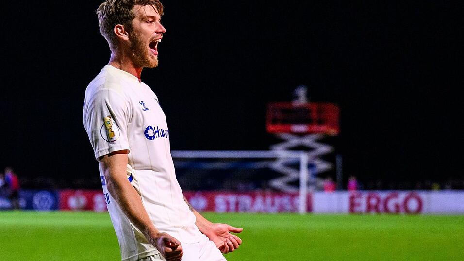 Marcus Mathisen traf beim Magdeburger Pokal-Erfolg zum 2:0. Marcus Mathisen traf beim Magdeburger Pokal-Erfolg zum 2:0.