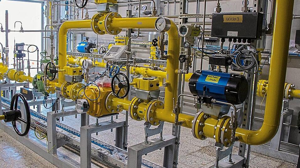 Von hier strömt das Biomethan (CH4) aus Arnschwanger Produktion ins überörtliche Netz.