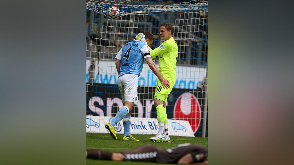 Vitus Eicher erhielt im ersten Spiel unter dem neuen Trainer Torsten Fröhling seine Chance im 'Löwen'-Tor. (Foto: sampics/Augenklick)