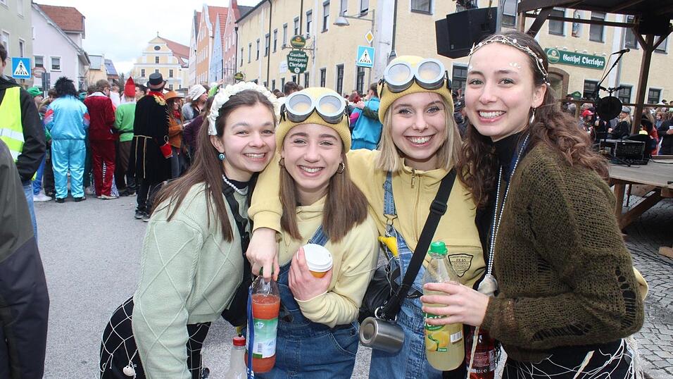 Beste Stimmung herrschte beim Rosenmontagszug in Geisenhausen.