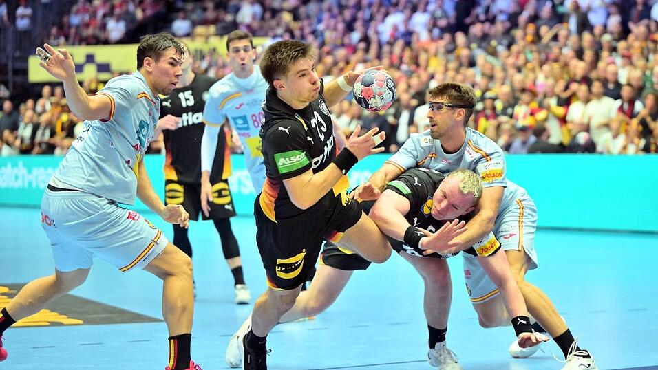 War bester deutscher Werfer gegen Spanien: Renars Uscins.