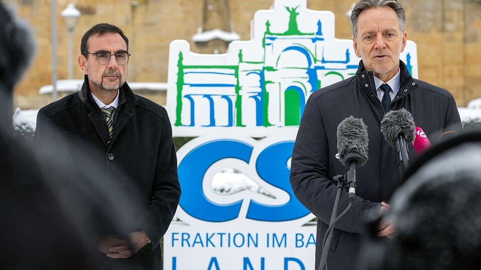 Wollen mehr Befugnisse f&uuml;r Ermittler: der CSU-Fraktionschef (l) und der BKA-Pr&auml;sident.