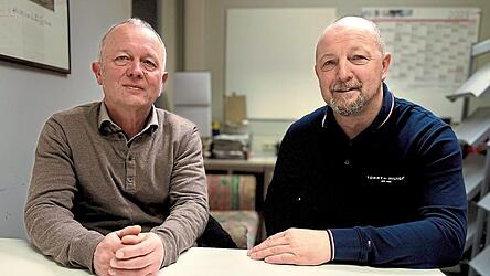 &bdquo;Man muss gemeinsam schauen, dass man dieses Projekt ins Laufen bekommt&ldquo;, richtet sich Thomas Ro&szlig;mann (50, rechts) in Sachen Hallenbad an die Nachbarkommunen. Zusammen mit Josef Gschwendtner (62) belegt er die ersten beiden Listenpl&auml;tze der R&auml;nkamer W&auml;hlergemeinschaft.