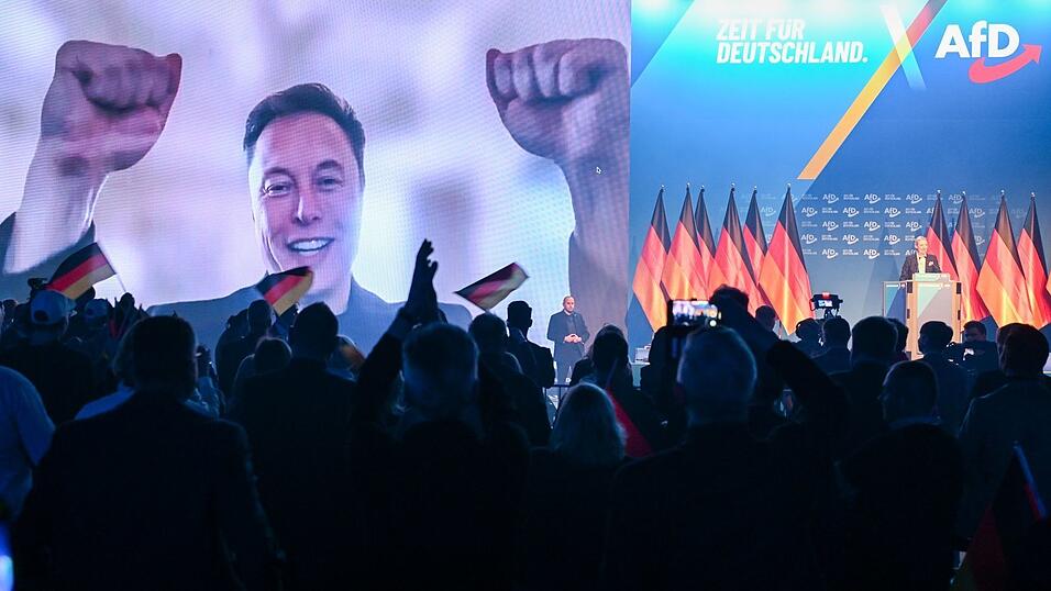 Auch Tech-Milliard&auml;r Elon Musk gratulierte der AfD. (Archivbild)