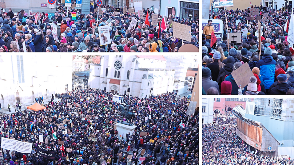 Der Domplatz war am Sonntag bald gef&uuml;llt.