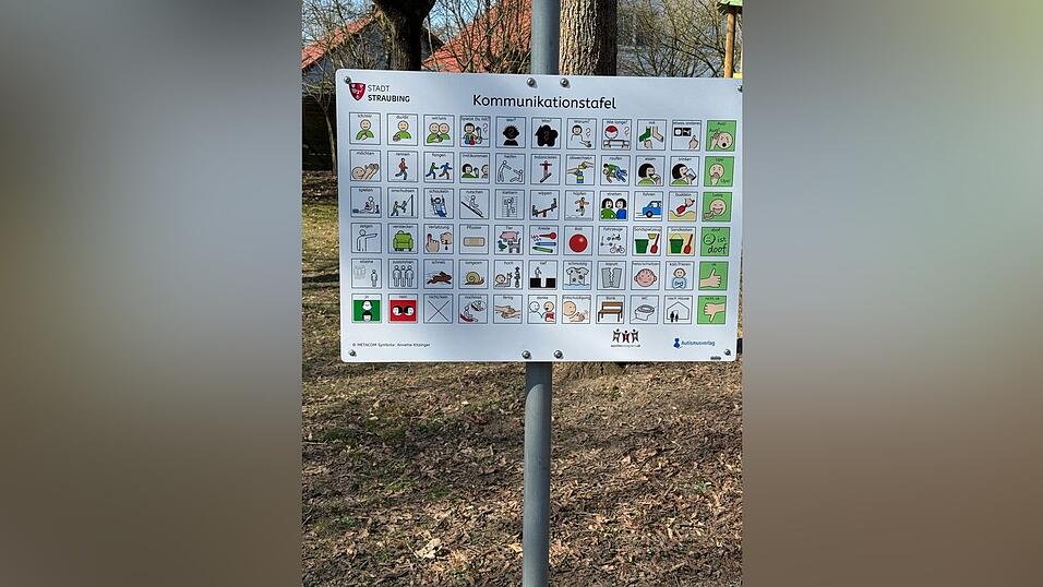 An den meisten st&auml;dtischen Spielpl&auml;tzen kann man sie entdecken: Tafeln mit Metacom-Symbolen.