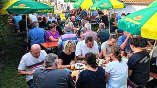 Fürs leibliche Wohl war bestens gesorgt beim Sommernachtsfest der Schützen.