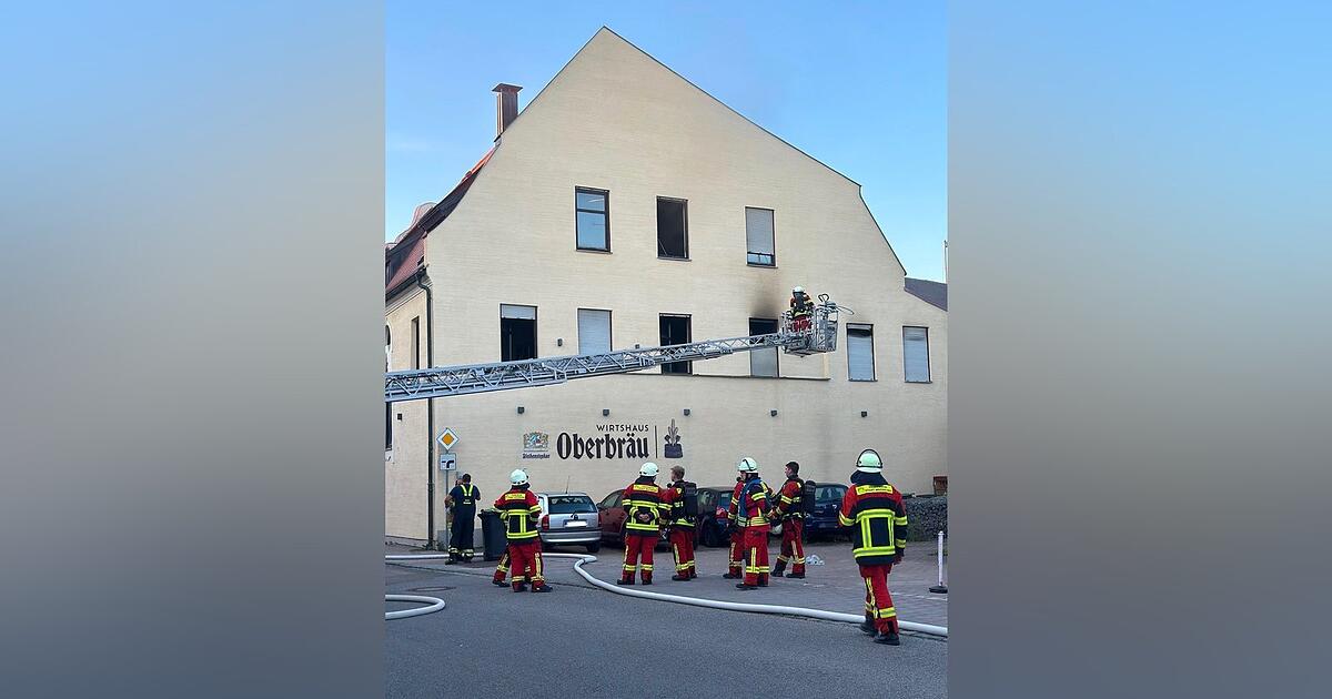 Fire in Nandlstadt: Building evacuated, several cats rescued