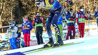 Albert Kuchler hat sich in den vergangenen Jahren enorm verbessert. Bundestrainer Schlickenrieder hat ihn deshalb für die Olympischen Winterspiele in Peking nominiert.