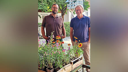Das Organisations-Team: Landschafts-Architekt Rainer Waas und Justland-Geschäftsführer Robert Hundacker.
