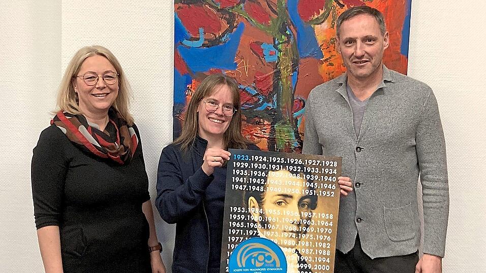 Sigrid Schiedermeier, Susanne Melichar und Uwe Mi&szlig;linger (von links) stellen das Programm f&uuml;r das Jubil&auml;umsjahr vor.