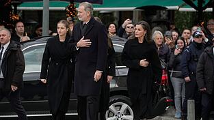 Spaniens K&ouml;nig Felipe und seine Familie nehmen Abschied von der &laquo;schrulligen Tante&raquo;.