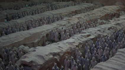 Auf dem Weg nach X'ian, der alten Kaiserstadt. Auf dem Weg nach X'ian, der alten Kaiserstadt.