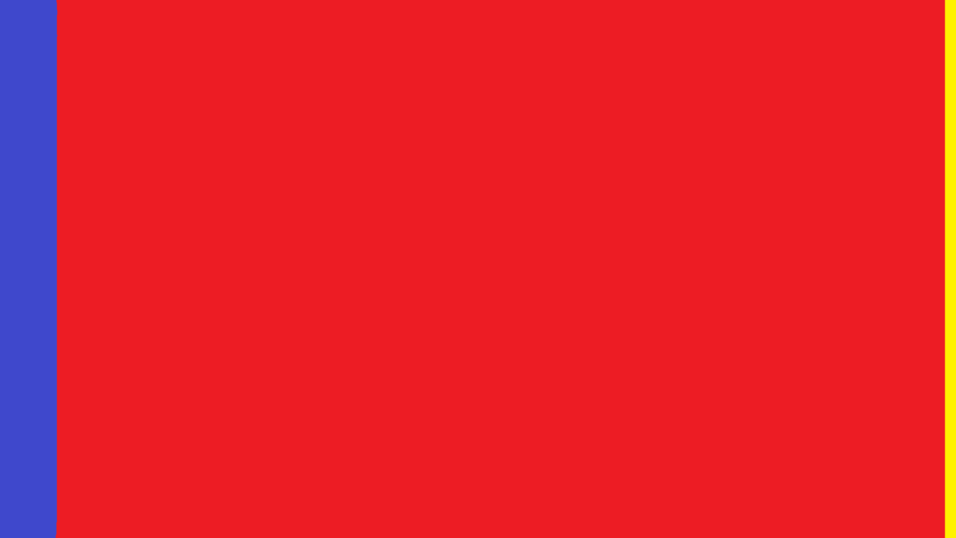 Ein blauer und gelber Strich und eine große, rote Fläche in der Mitte: Auf den ersten Blick besteht das Werk „Who’s Afraid of Red, Yellow and Blue III“ von Barnett Newman nicht aus mehr Elementen. Es lässt sich – wie hier – in Grafikprogrammen mit wenigen Klicks nachstellen ... oder? Ein blauer und gelber Strich und eine große, rote Fläche in der Mitte: Auf den ersten Blick besteht das Werk „Who’s Afraid of Red, Yellow and Blue III“ von Barnett Newman nicht aus mehr Elementen. Es lässt sich – wie hier – in Grafikprogrammen mit wenigen Klicks nachstellen ... oder?