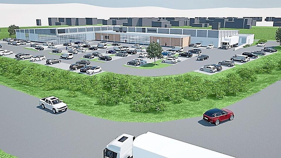 So soll das neue 'Schwarzenburg-Center' einmal aussehen. Eine Fertigstellung ist für Mitte 2026 geplant. So soll das neue 'Schwarzenburg-Center' einmal aussehen. Eine Fertigstellung ist für Mitte 2026 geplant.