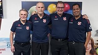 Wollen am Wochenende die n&auml;chsten Schritte Richtung Titelgewinn machen: (v.l.) Wolfgang Zenkner, Christian Bichler, Claus Maurer und David Penn&ouml;r.