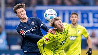 Von Beginn an zeigte sich zwischen Bochum und Hoffenheim eine umkämpfte Partie.