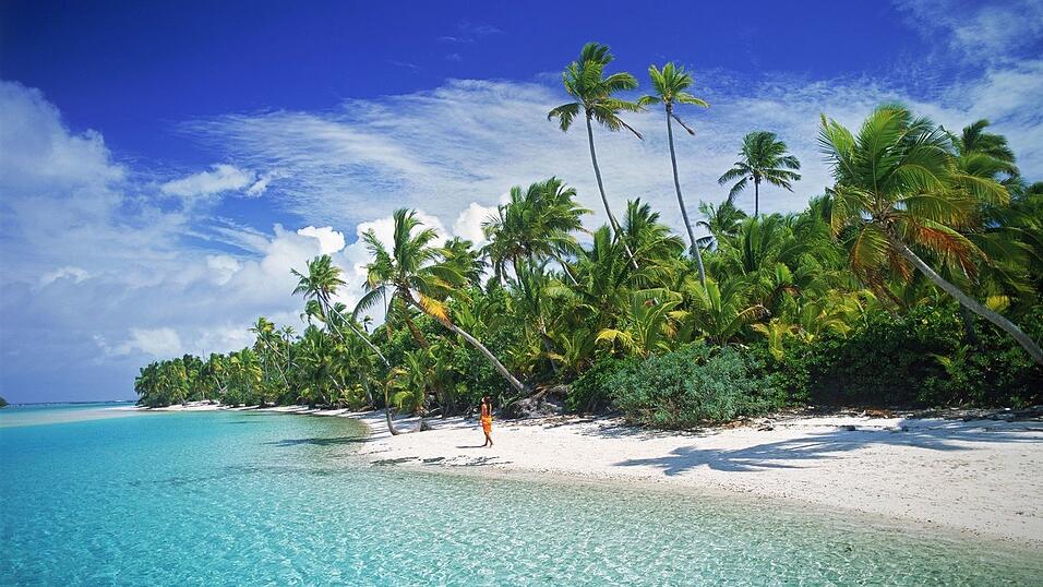 Niue liegt zwischen Fidschi und den auf dem Foto zu sehenden Cookinseln und wirbt mit kristallklarem Wasser. (Illustration)