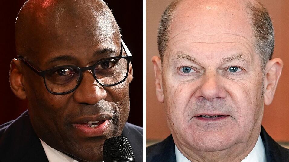 Kanzler Olaf Scholz nennt Berlins Kultursenator Joe Chialo auf einer Party einen Hofnarren. (Archivfoto) Kanzler Olaf Scholz nennt Berlins Kultursenator Joe Chialo auf einer Party einen Hofnarren. (Archivfoto)