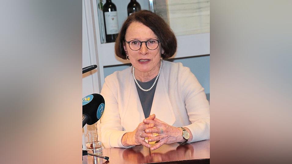 Oberbürgermeisterin Gertrud Maltz-Schwarzfischer am Donnerstagabend im Presseclub.