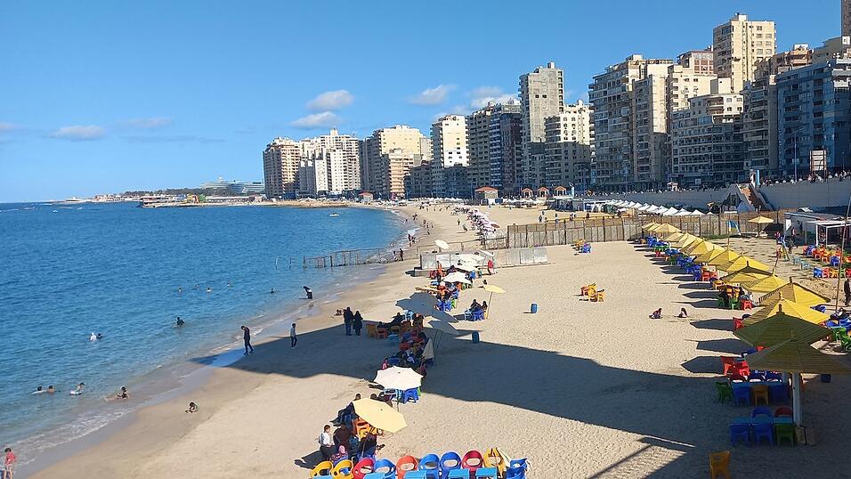 Die malerische Küstenstadt Alexandria.
