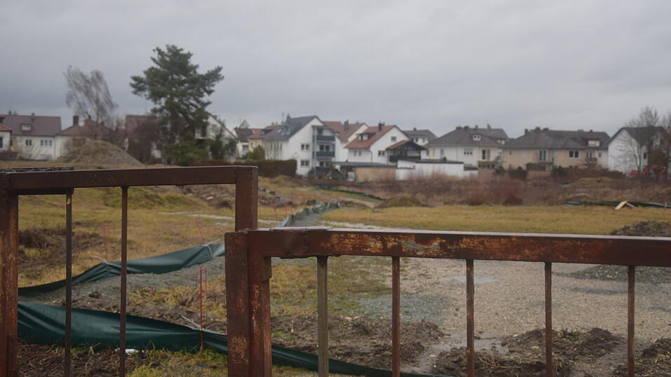 Die Baustelle an der Carl-Zeiss-Stra&szlig;e.