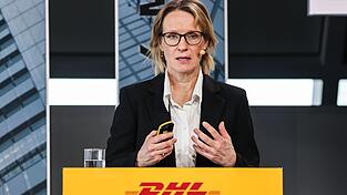 Melanie Kreis bei der DHL-Bilanzpressekonferenz 2025. Melanie Kreis bei der DHL-Bilanzpressekonferenz 2025.