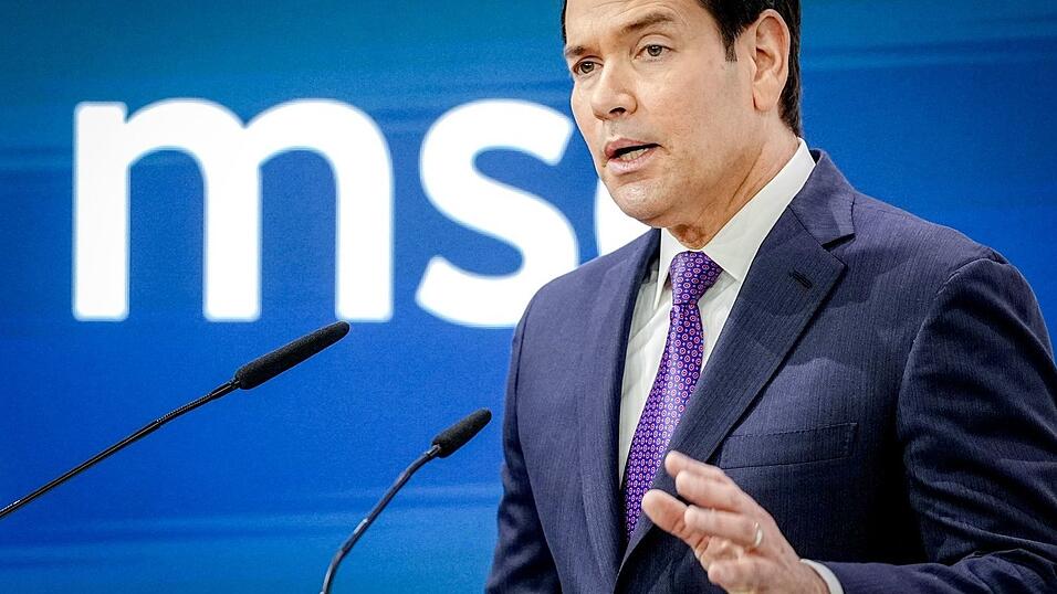 &laquo;Wir geh&ouml;ren zusammen&raquo;, sagte US-Au&szlig;enminister Rubio.