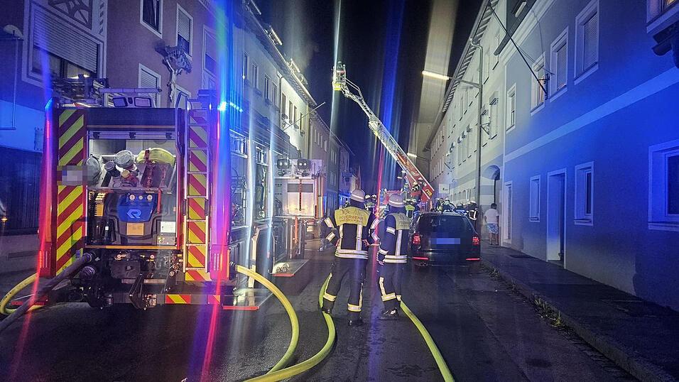 Ein großes Feuerwehraufgebot kam in der Tradtstraße zum Einsatz.